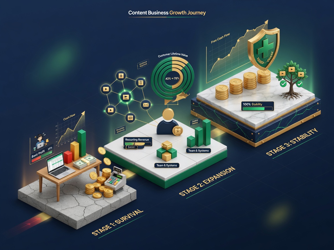 Three-stage comparison of content entrepreneurship profit indicators: from cash flow to free cash flow